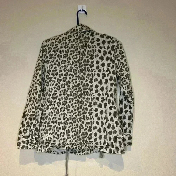 Lily Aldridge for Velvet Leopard animal print Jacket Small - Picture 3 of 6